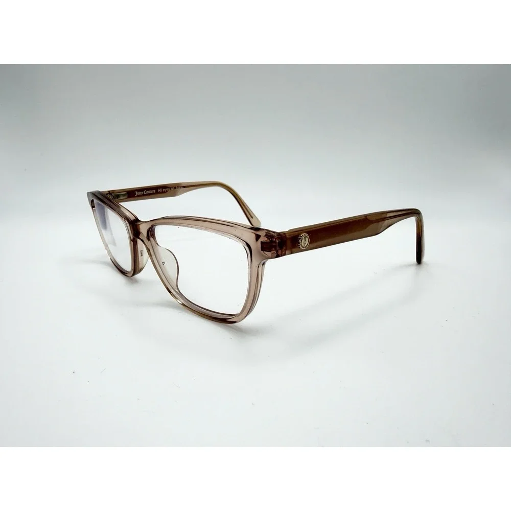JUICY COUTURE JU187 8XO Transparent Pink Womens Eyeglasses 51-16-140 Semi CatEye